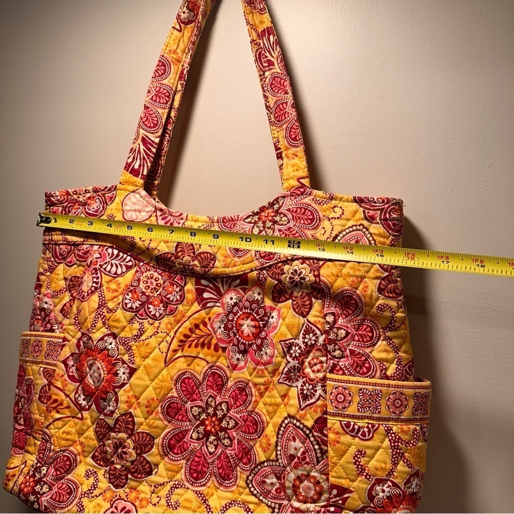 Vera Bradley Bali Gold Pattern Get Carried Away Travel Tote and Card Holder Set - Picture 9 of 16